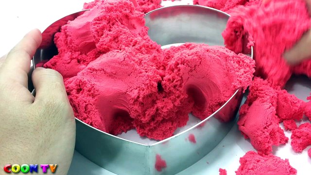 Learn Colors Kinetic Sand Rainbow Heart Paw Patrol Toys Finger Family Nursery Rhymes for Children