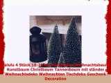 Yalulu 4 Stück 1025 cm Künstlicher Weihnachtsbaum Kunstbaum Christbaum Tannenbaum mit