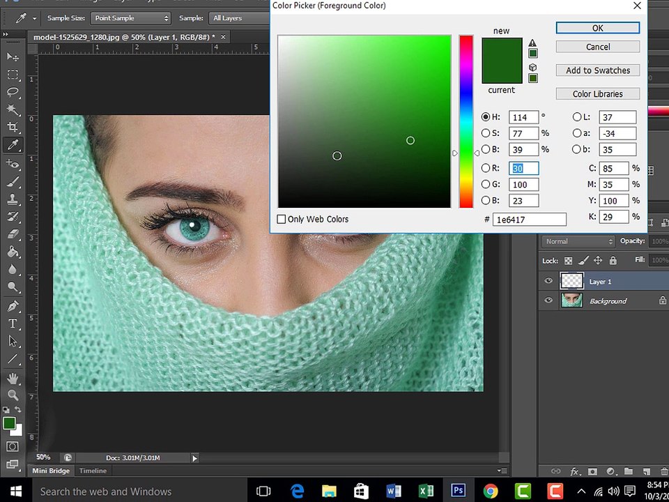 Photoshop CS6 - How to change eye color in Photoshop CS6 - Change Eye Color Easily in Photoshop CS6