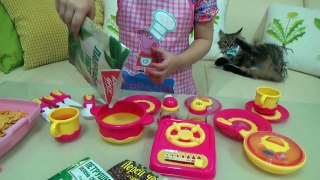 СВИНКА ПЕППА повар Набор детский для игр Алиса варит суп для кошечки Маси Развлечение для детей
