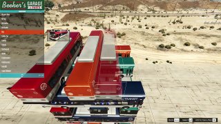 PLAYING JENGA WITH BUSES IN GTA 5!