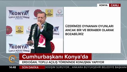 Konya'da barajlarımız aynen devam ediyor