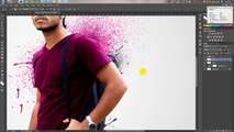 Photoshop tutorials | Splatter / Dispersion photo manipulation Tutorial