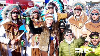Avec les supporters de Tessa Worley à Sölden