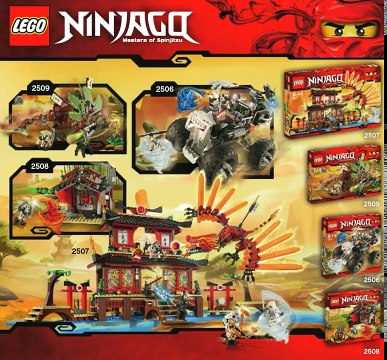 Lego Ninjago - Fire Temple instruction manual , Lego 2507