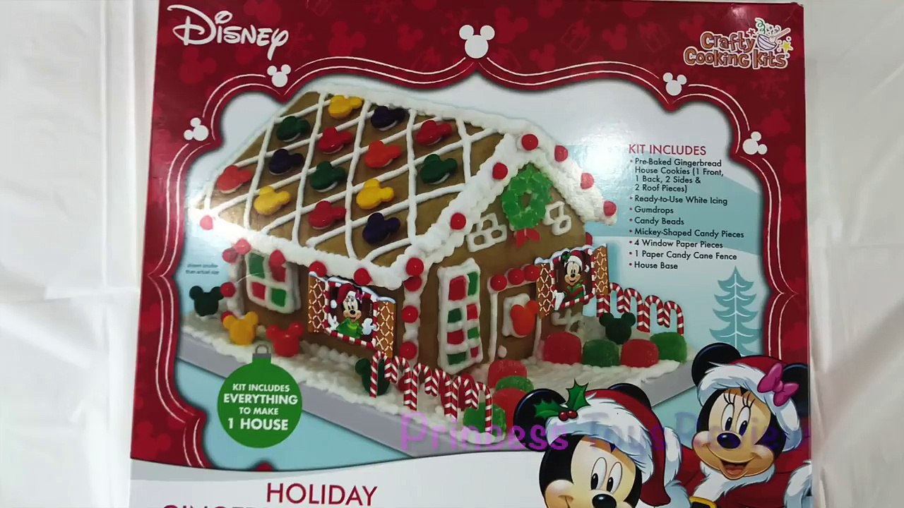 Mickey Mouse Gingerbread House Decorating for Kids Disney Tsum Tsum Advent Calendars Surprise Toys