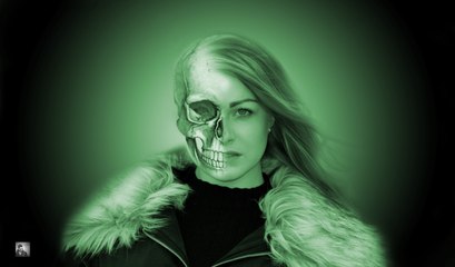 Skull and Woman Fantasy Image | Adobe Photoshop cc 2015 | Ju Joy Design Bangla | By Ibru