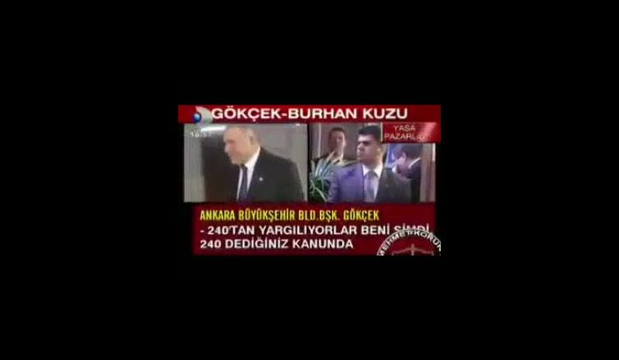 Melih Gökçek, Burhan Kuzu ile kanun pazarlığı yapıyor