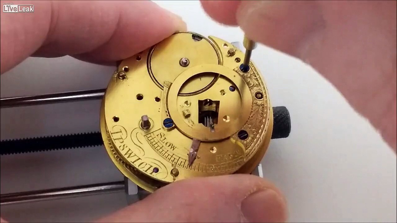 How to reassemble a verge watch movement parts 1 and 2.