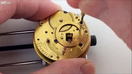 How to reassemble a verge watch movement parts 1 and 2.