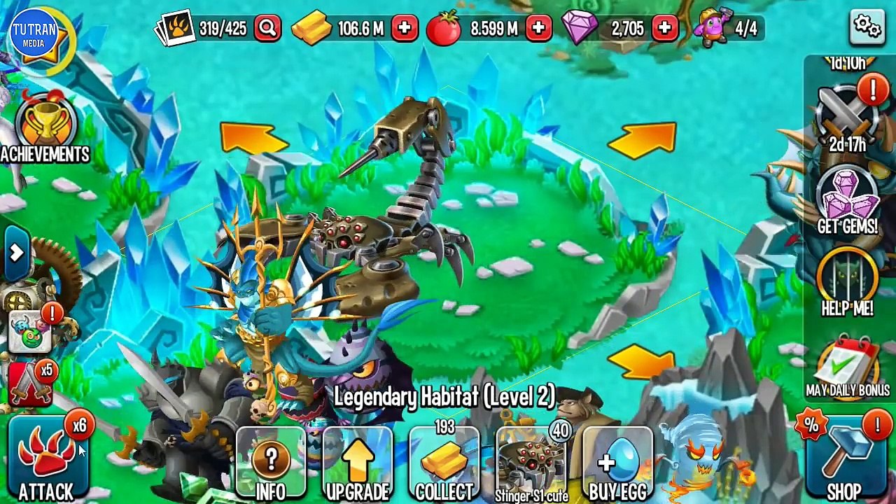Monster Legends: Stinger S1 level 1 to 100 - Combat PVP