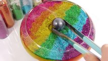DIY Slime Glue Rubber Ring Water Balloons Toy Learn Colors Slime Glitter Orbeez