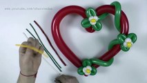 Сердце с цветами из шаров / Heart with flowers of balloons (Subtitles)
