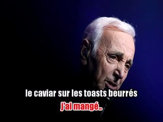 Charles Aznavour - Sur la table KARAOKE / INSTRUMENTAL