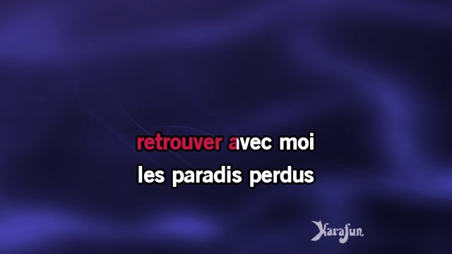Christophe - Les paradis perdus KARAOKE / INSTRUMENTAL