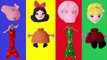 Wrong Heads Peppa Pig Disney Princess Mermaid Finger Family Nursery Song Learning Colors