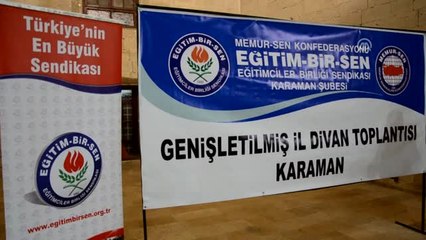 Karaman'da Eğitim-Bir-Sen Toplantısı