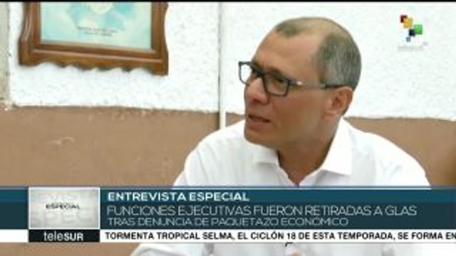 Funciones ejecutivas fueron retiradas a Glas tras denunciar paquetazo