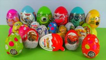 20 surprise eggs kinder surprise игрушки Monsters inc 101 Dalmatians DISNEY PIXAR Surprise eggs
