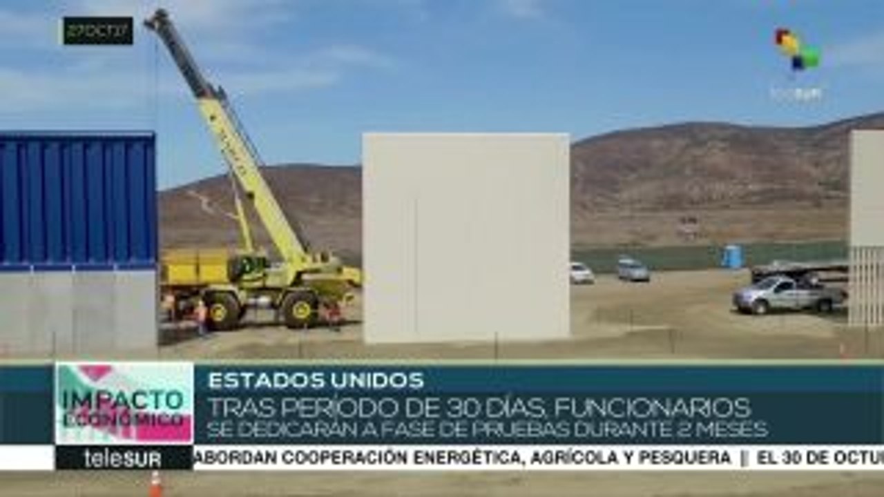 EEUU: funcionarios evaluarán prototipos del muro fronterizo con México