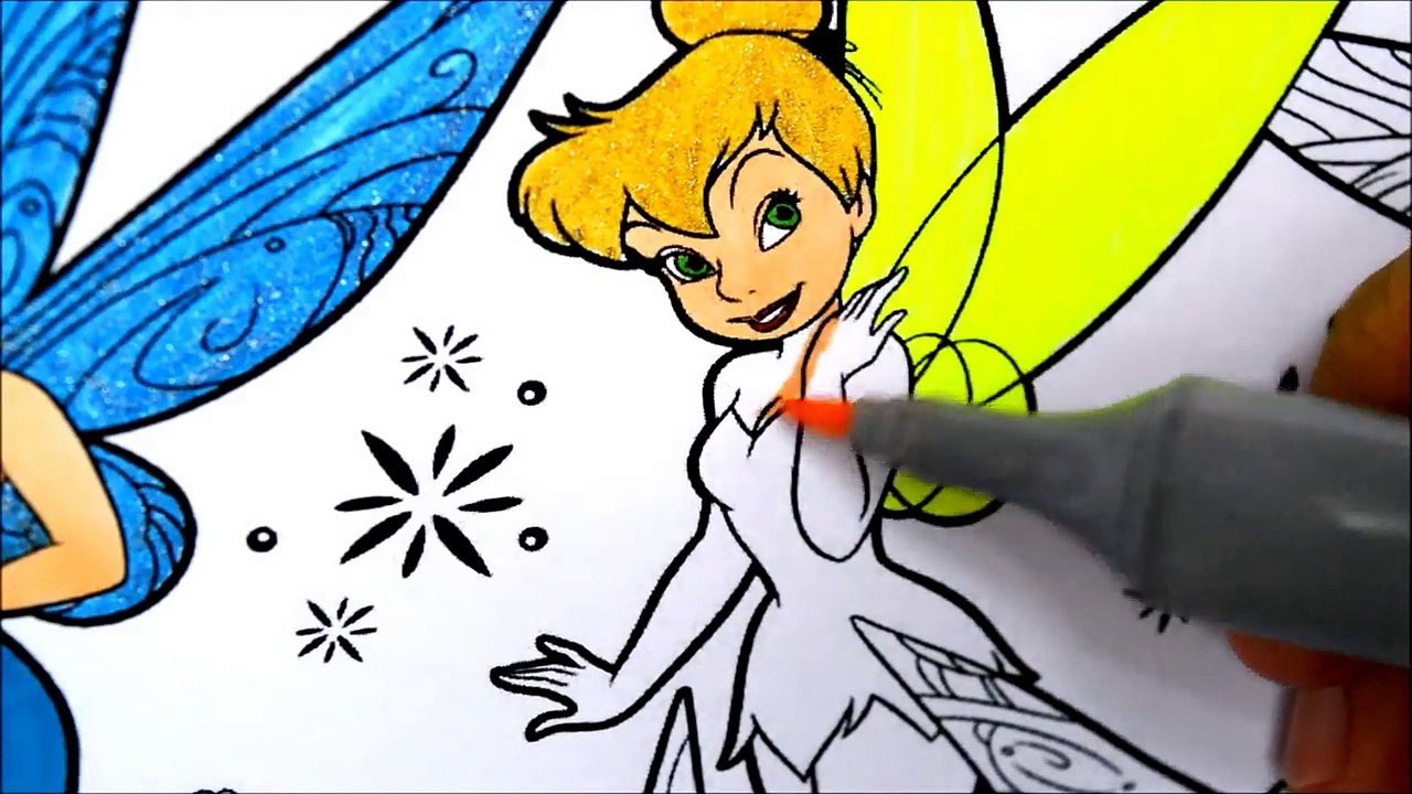 DISNEY FAIRY PRINCESS TINKERBELL Rosetta Iridessa, Silvermist, Fawn Coloring Book Pages