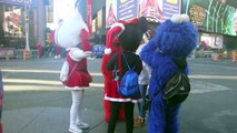 Crazy !!! Scams in NYC Times Square | Fake Disney Charers 2016