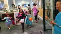 MAL at the MALL TRICK OR TREATING With ELSA from FROZEN