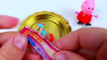 Peppa Pig opening Kinder Joy Barbie & Clay Slime Surprise Toys Shopkins Learn Colours