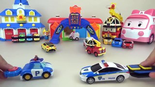 Tayo bus ergency center and Robocar Poli car toys