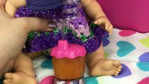 Baby Alive Sip n Slurp Doll Drinks Home Made Juice Packet Tutorial