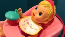 Baby Alive Teacup Surprises Doll Lily Feeding with Green Veggies and Messy Poop and Bath