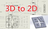 How to convert a 3D drawing to 2D in Solidworks