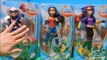 DC Super Hero Girls Batgirl Wonder Woman Harley Quinn Action Dolls Unboxing Toy Review