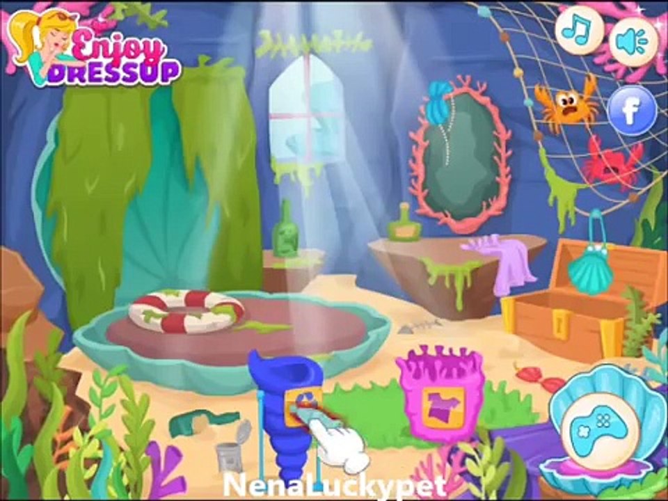 Must Watch Ariel House Makeover Game Video-Princess Ariel My Little Mermaid Movies