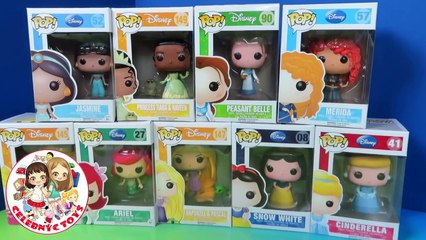 New Pop Disney Princess Funko Series Vinyl Figure Collection Unboxing Ariel Tiana Aurora Rapunzel