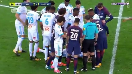 Neymar carton rouge face à Marseille 231017