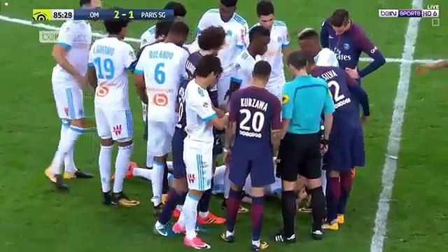 Neymar carton rouge face à Marseille 231017