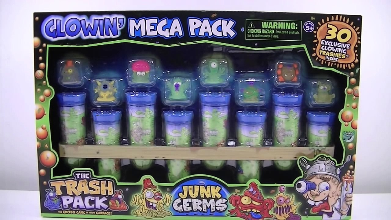 The Trash Pack | Junk Germs Exclusive Glowin Mega Pack Collection - Awesome Toys TV