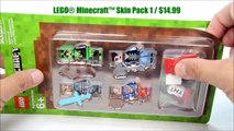 New LEGO Minecraft Skin Pack 1 & 2 plus DC & Marvel Super Heroes Minifigures