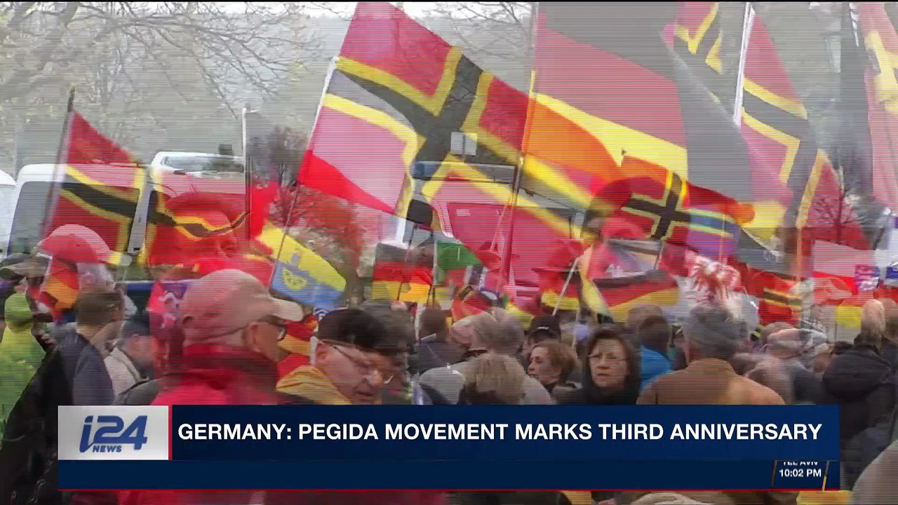 i24NEWS DESK | Germany: PEGIDA movement marks third anniversary | Saturday, October 28th 2017