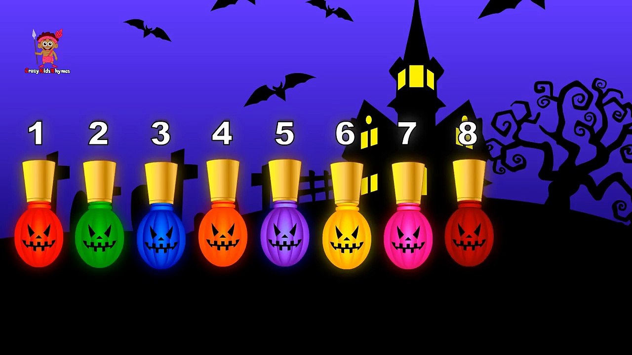 Learn Colors Kids Halloween Pumpkin for Children Toddler Learning Educational Preschool Videos