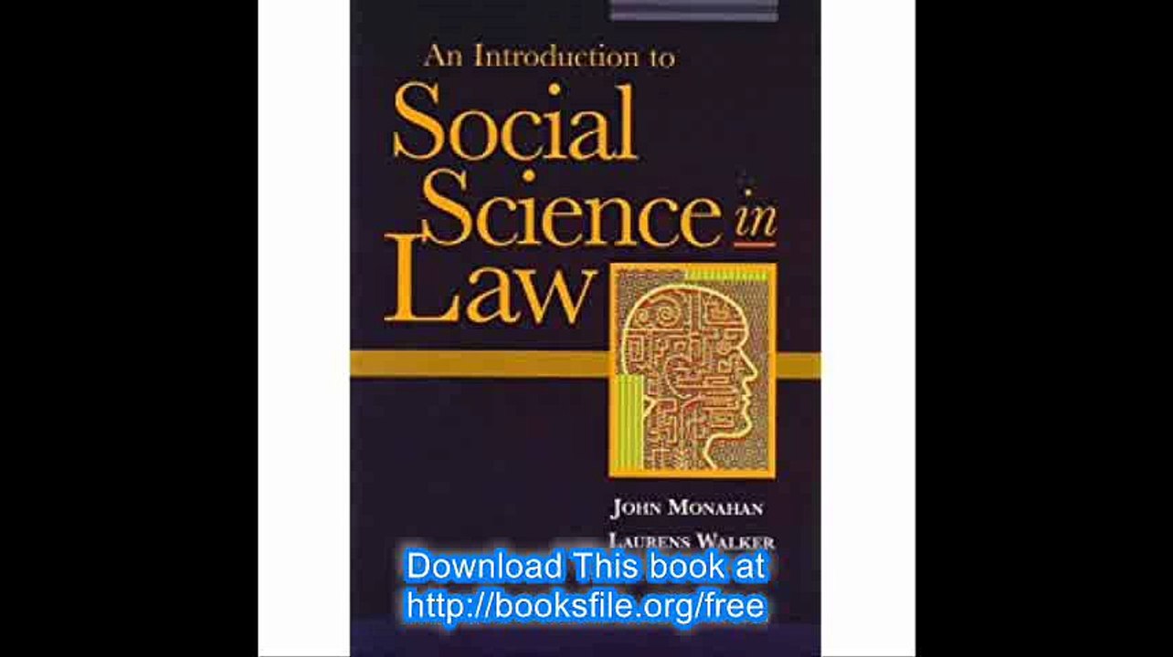 Social Science in Law (University Casebook Series)