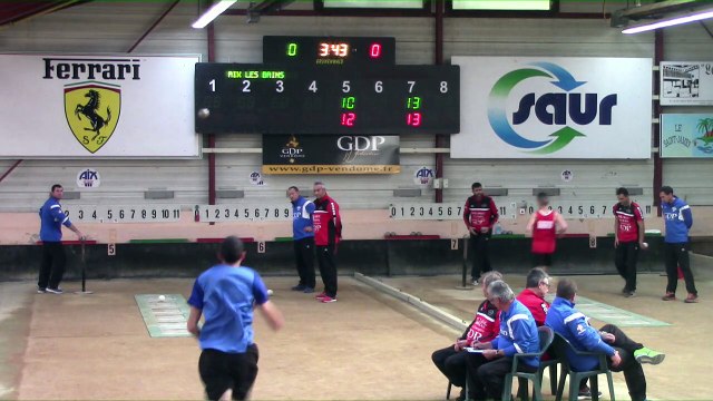 Premier tour, tir progressif, Club Elite Masculin J3, Aix-les-Bains contre Balaruc-les-Bains, octobre 2017