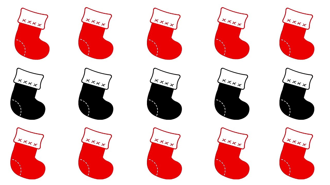 Baby Sensory - Jingle Bells Christmas Black, White & Red Animation (Infant Visual Stimulation)