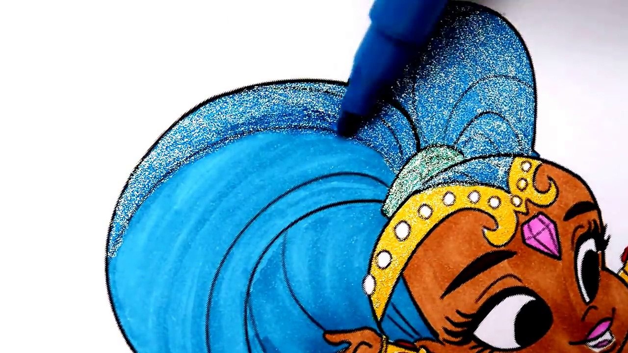 Shimmer and Shine Coloring Book Pages Sparkle Nickelodeon Videos Kids Fun Art Disney Brilliant Color