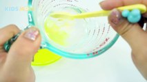 DIY Make highlighter Slime ! Without Borax Slime - KidsMon