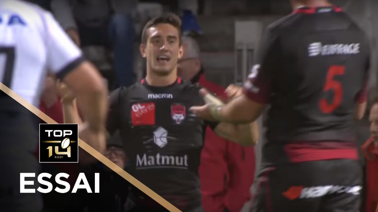 TOP 14 - Essai Baptiste COUILLOUD 2 (LOU) - Lyon - Oyonnax - J8 - Saison 2017/2018