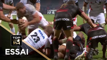 TOP 14 - Essai Curtis BROWNING (USO) - Lyon - Oyonnax - J8 - Saison 2017/2018