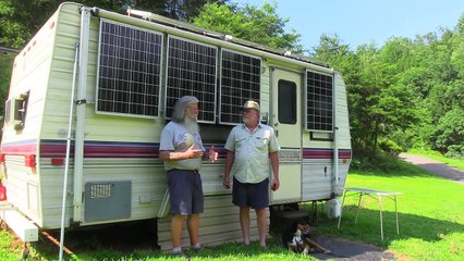 $4,000, Solar, Off-Grid, Tiny-Cabin on Wheels Part-1, Interview
