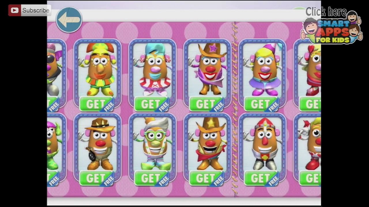 Mrs. Potato Head - Create & Play Part 1 - Best iPad app demo for kids - Ellie